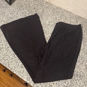 GILI Black Knit Flared Pull-on Pants